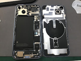 iPhone14plusのバッテリー交換ならデータそのまま修理可能なスマホ修理工房西八王子店へ！